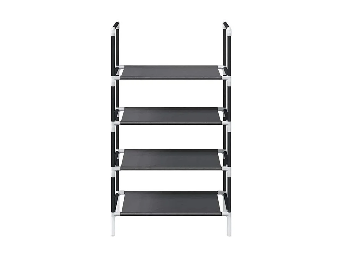 Étagère à chaussures 4 niveaux 44x28x77 tissu non-tissé