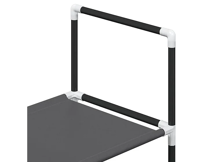 Étagère à chaussures 4 niveaux 44x28x77 tissu non-tissé