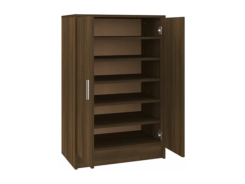 Meuble à chaussures Chêne marron 60x35x92 Bois d'ingénierie