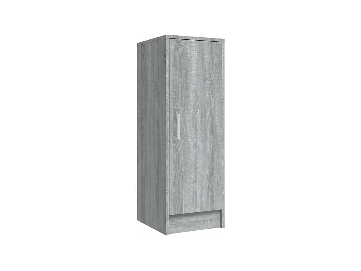 Armoire à chaussures en bois Kompo L32xP35xH92 - Sobre et discréte-Couleur Chêne gris