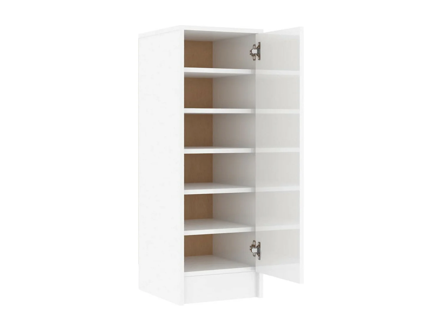 Armoire à chaussures en bois Kompo L32xP35xH92 - Sobre et discréte-Couleur Chêne gris