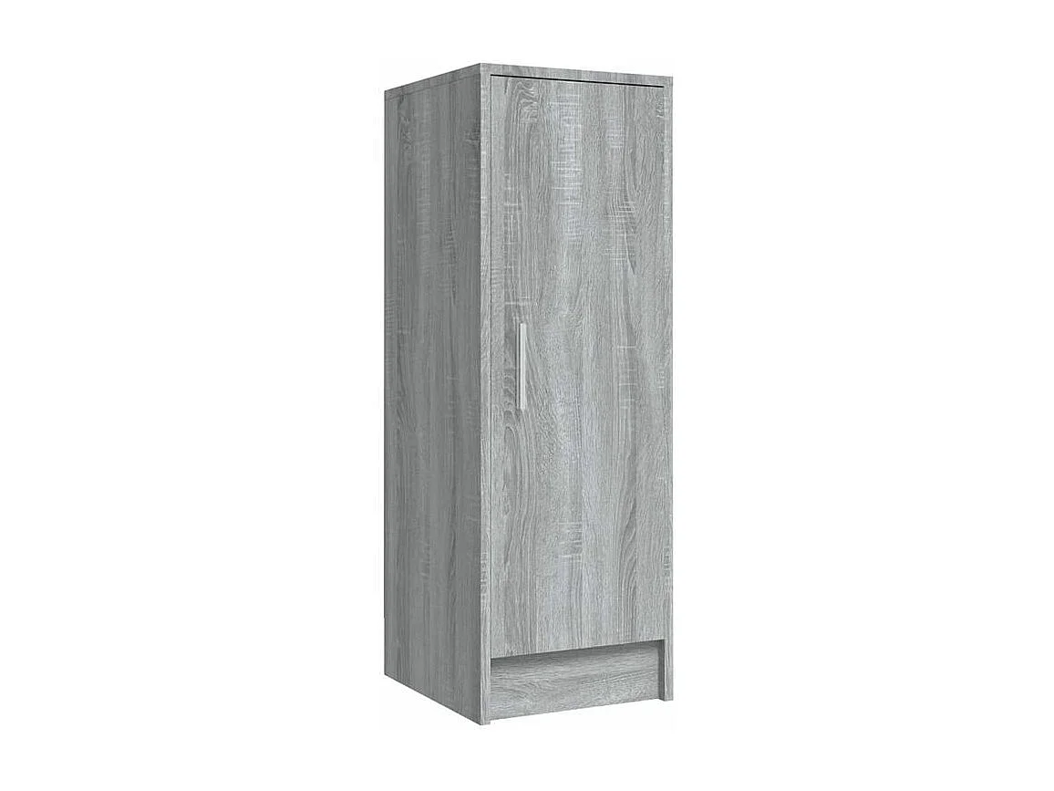 Armoire à chaussures en bois Kompo L32xP35xH92 - Sobre et discréte-Couleur Chêne gris