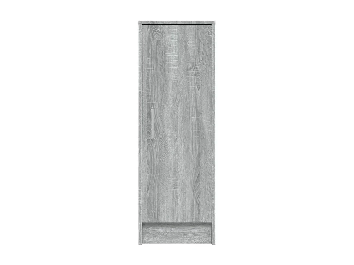 Armoire à chaussures en bois Kompo L32xP35xH92 - Sobre et discréte-Couleur Chêne gris