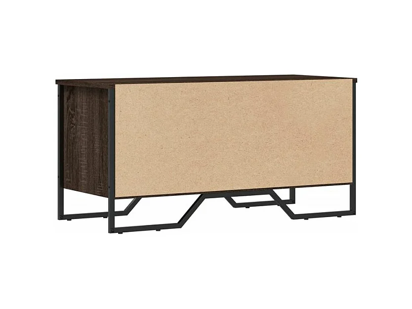 Armoire à chaussures chêne marron 90x38x45,5 bois ingénierie