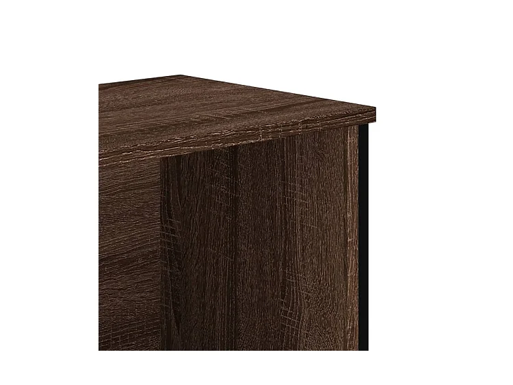 Armoire à chaussures chêne marron 90x38x45,5 bois ingénierie