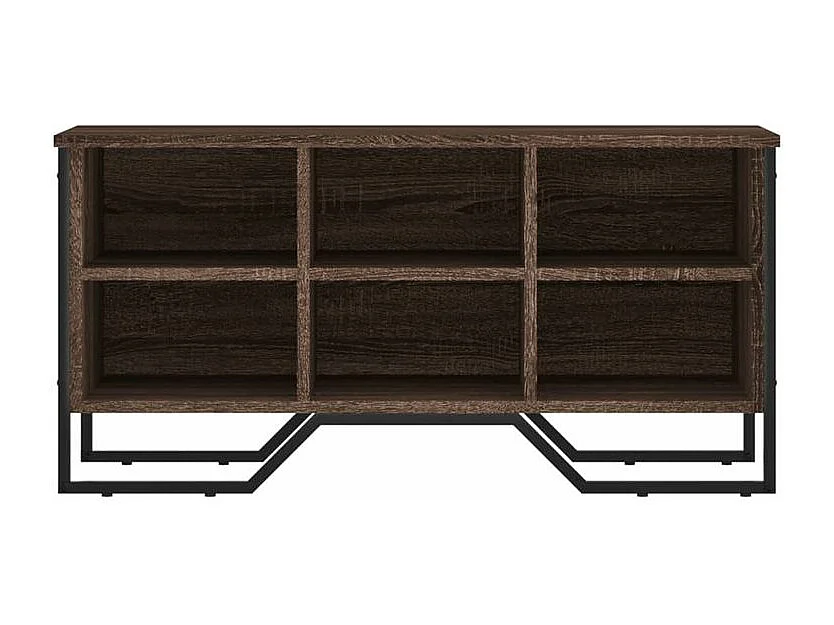 Armoire à chaussures chêne marron 90x38x45,5 bois ingénierie