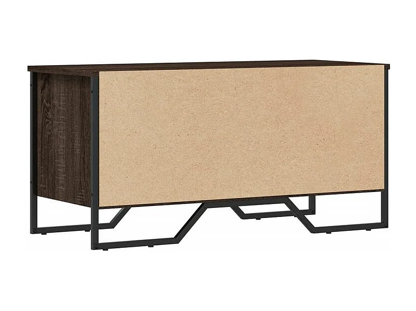 Armoire à chaussures chêne marron 90x38x45,5 bois ingénierie