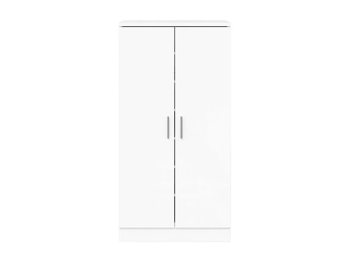 Meuble à chaussures 7 niveaux Palina L55xH108xP35 – Élégance et fonctionnalité-Couleur Blanc brillant