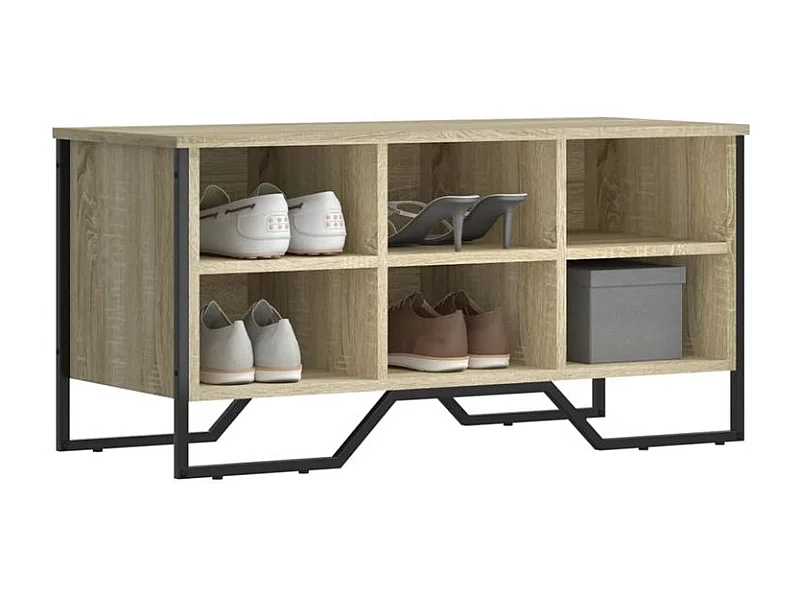 Armoire à chaussures chêne sonoma 90x38x45,5