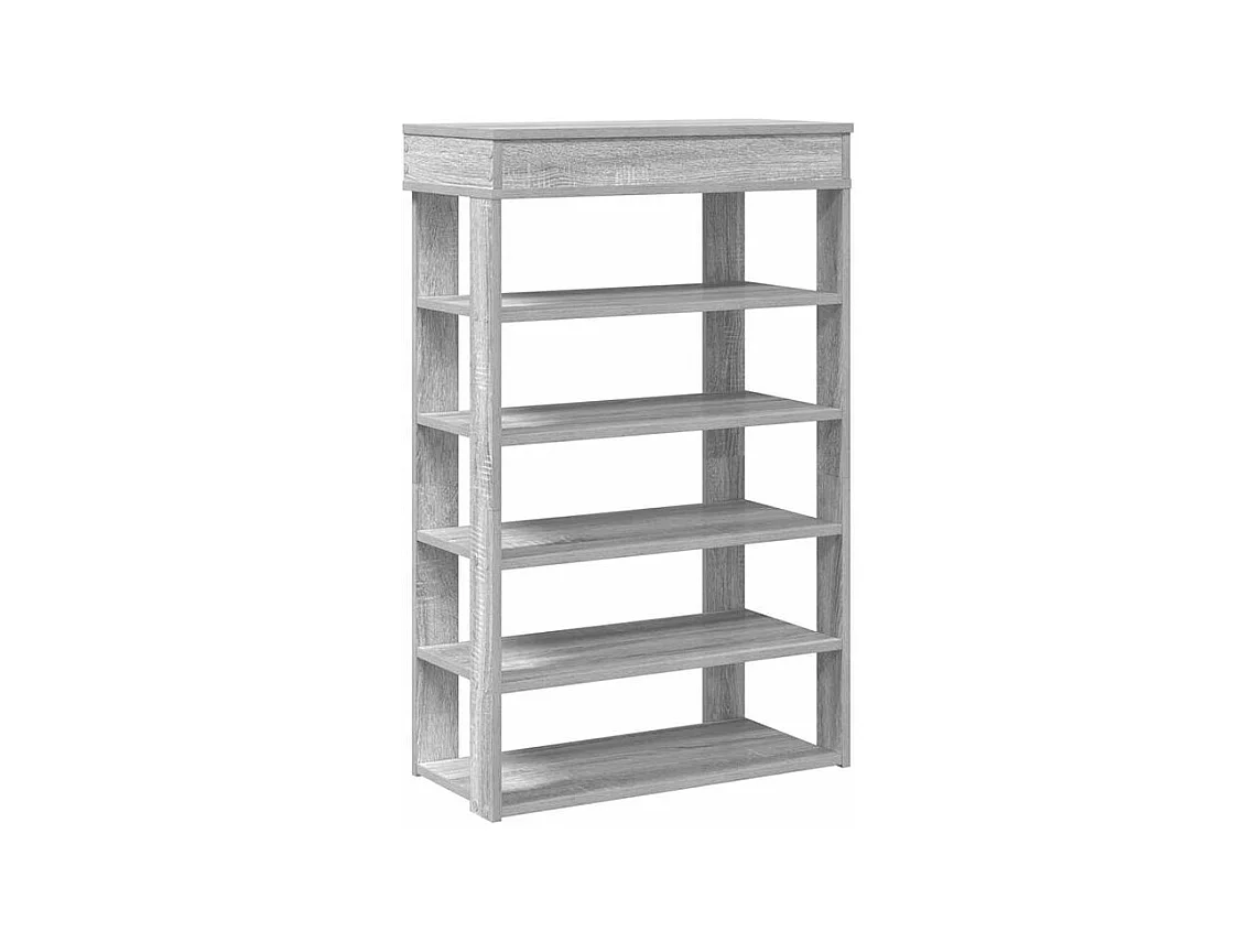 Étagère à chaussures sonoma gris 60x30x98 bois d'ingénierie