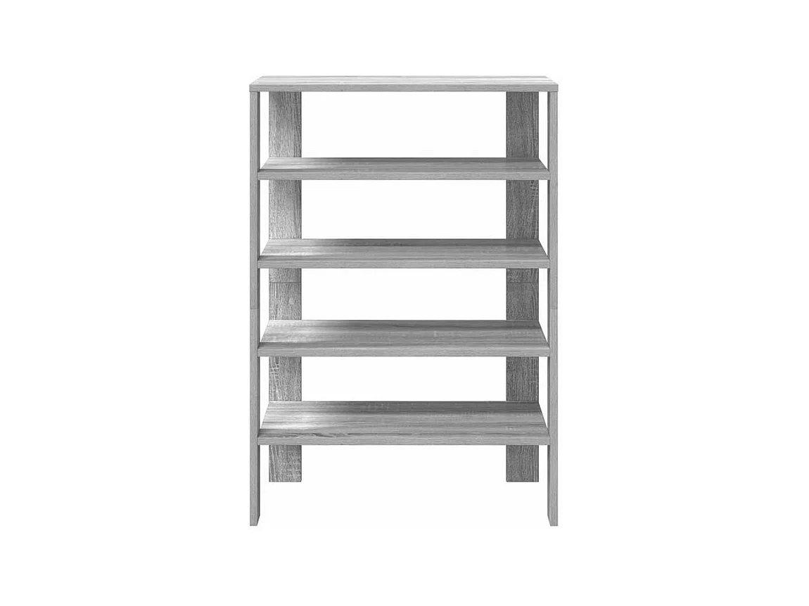 Étagère à chaussures sonoma gris 60x30x98 bois d'ingénierie