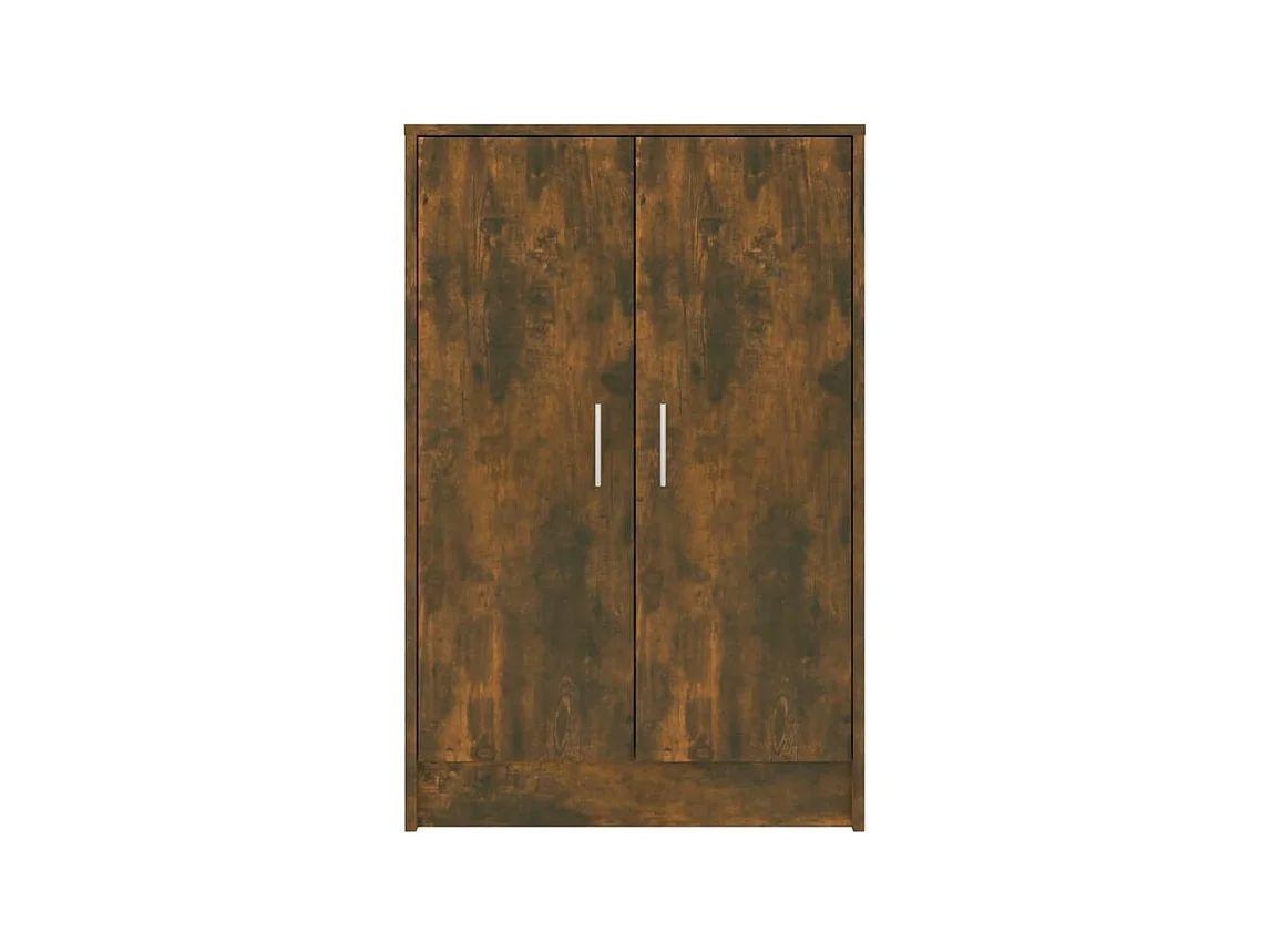 Meuble à chaussures Chêne fumé 60x35x92 Bois d'ingénierie