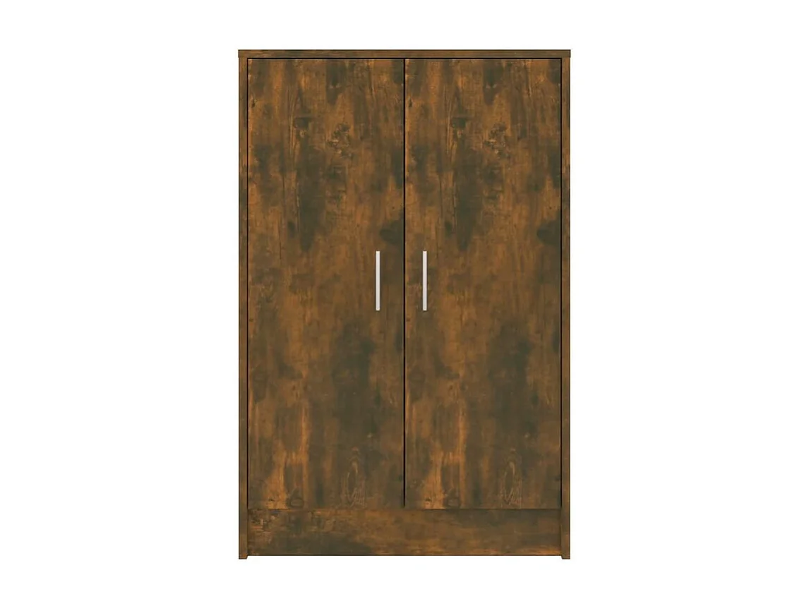 Meuble à chaussures Chêne fumé 60x35x92 Bois d'ingénierie