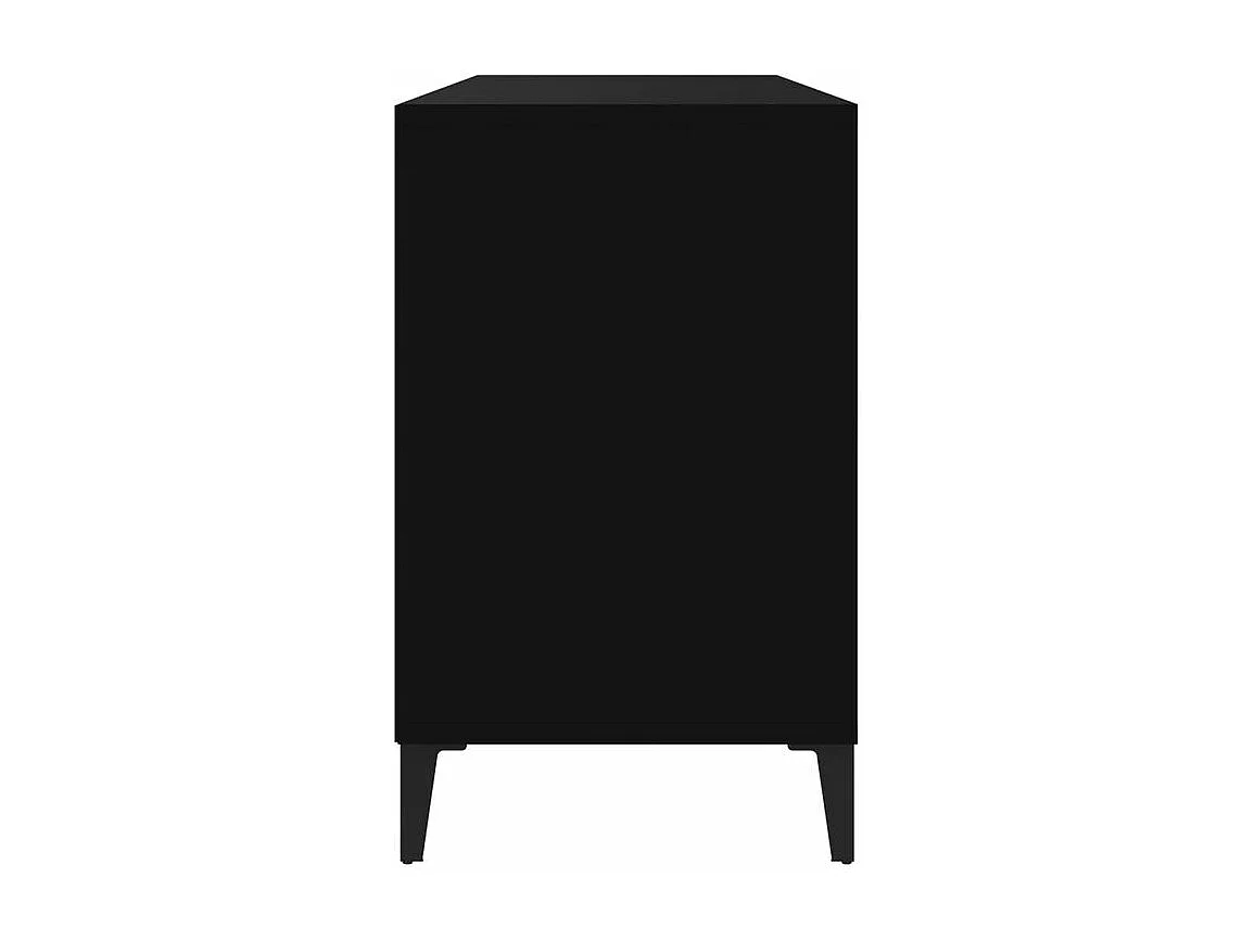 Meuble à chaussures Briko – Style et rangement optimal-Couleur Noir-Modèle de pieds Noir fin