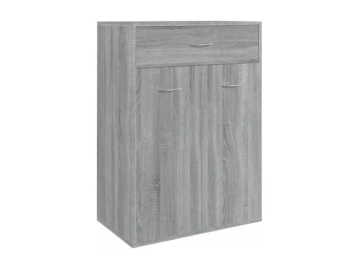 Armoire à chaussures Sonoma gris 60x35x84 Bois d'ingénierie