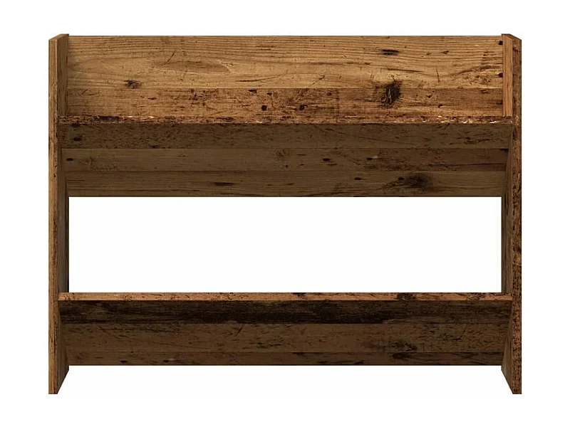 Armoire à chaussures murale en bois kalipé L 80 x H 60 - Option pratique-Couleur Marron fumé