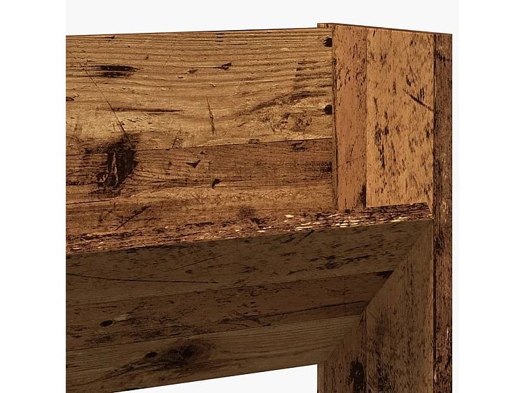 Armoire à chaussures murale vieux bois 80x18x90