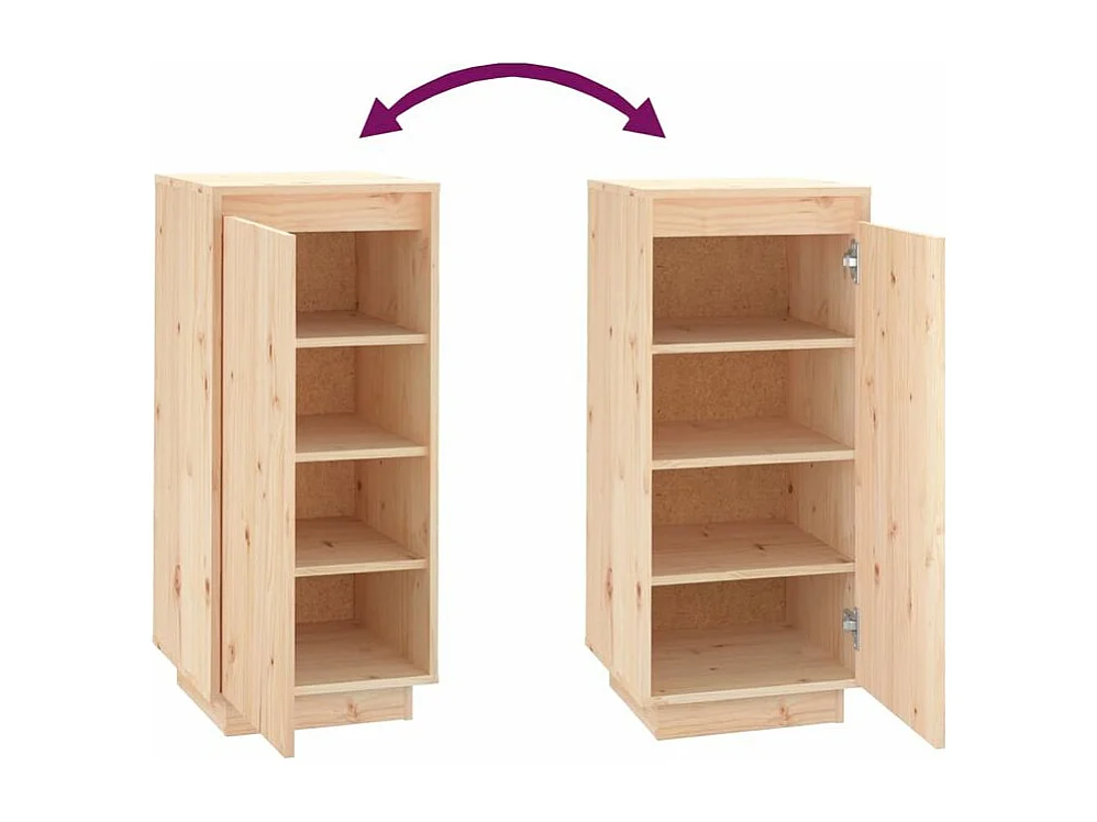 Armoire à chaussures 35x35x80 Bois de pin massif