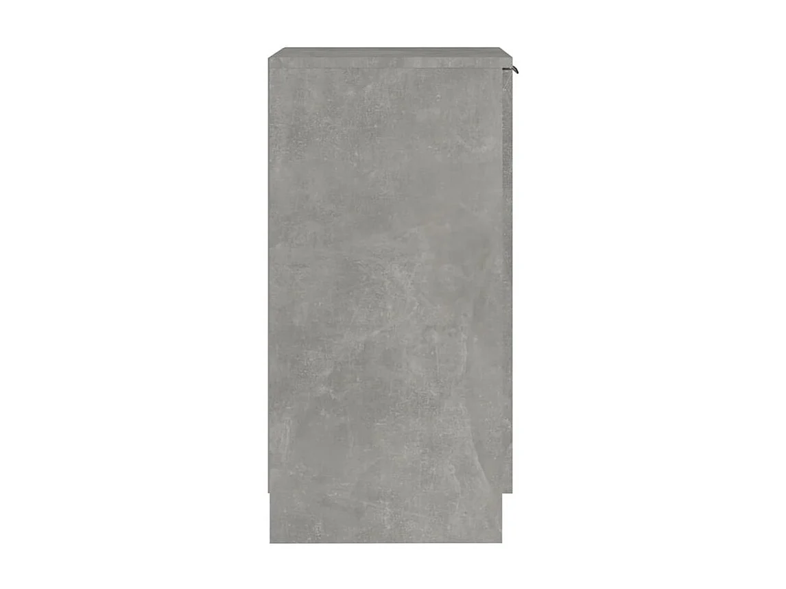 Armoire à chaussures Gris béton 30x35x70 Bois d'ingénierie