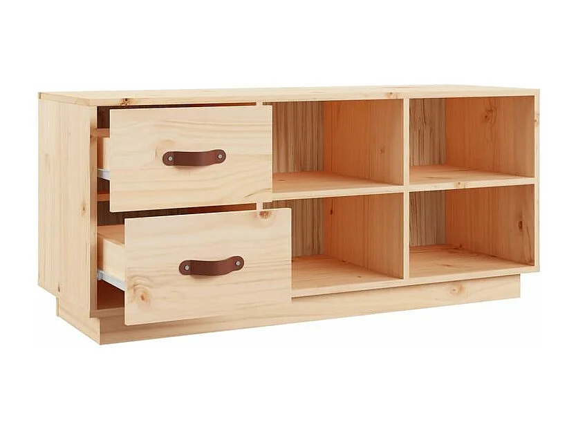 Banc à chaussures 100x34x45 Bois de pin massif