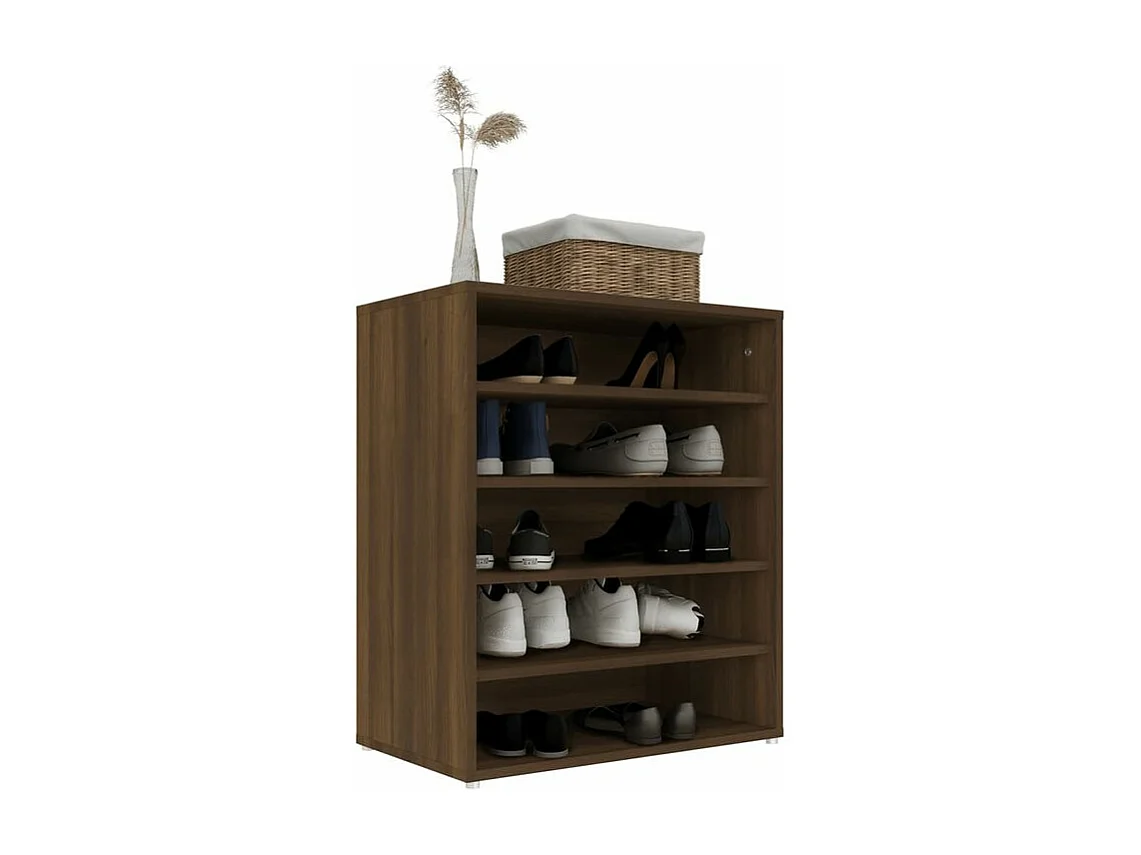Meuble à chaussures Chêne marron 60x35x70 Bois d'ingénierie