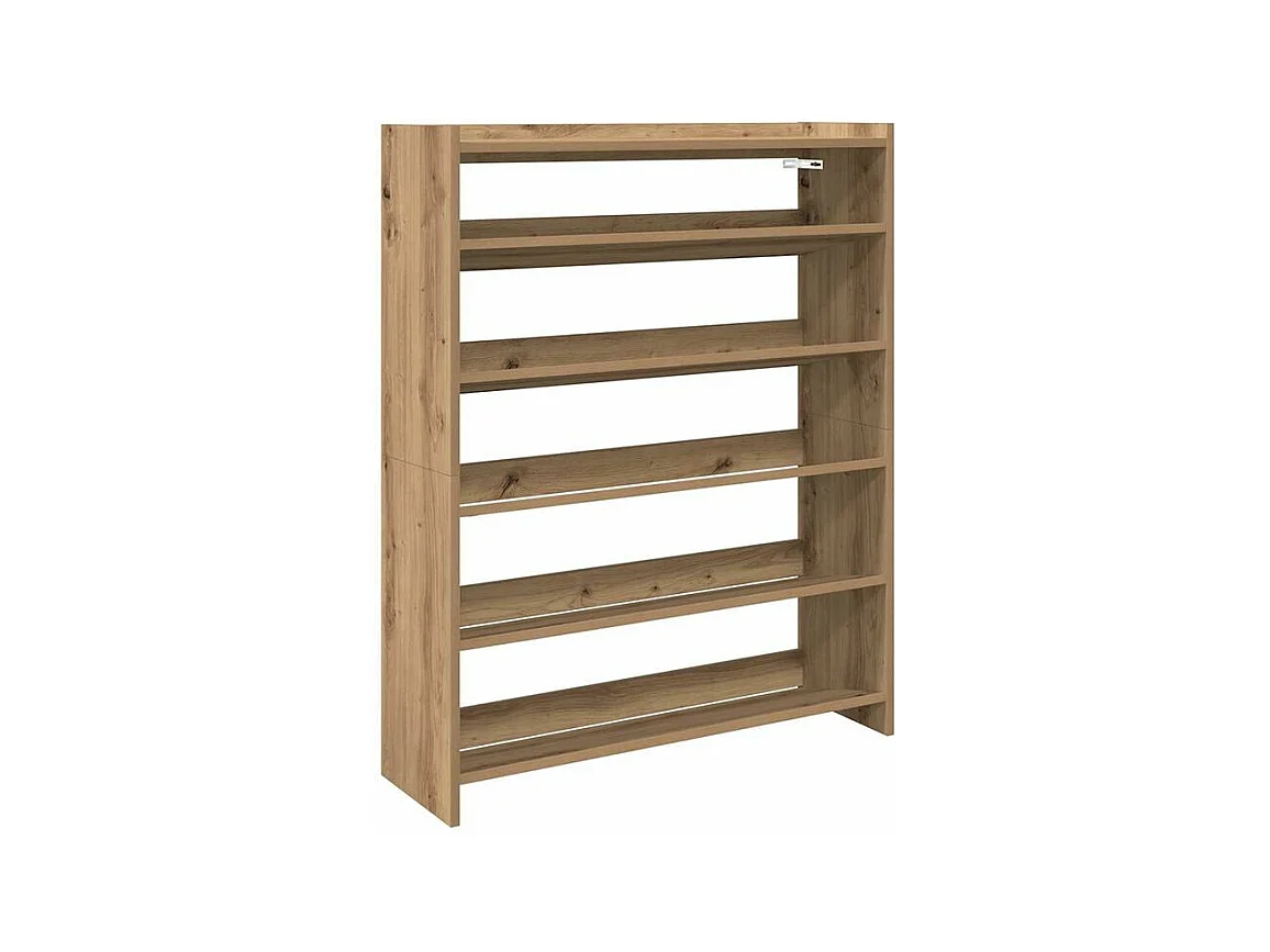 Étagère à chaussures chêne artisanal bois d'ingénierie