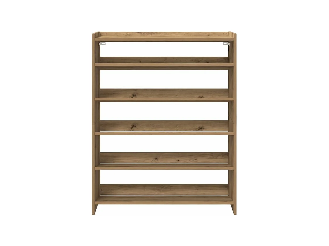 Étagère à chaussures chêne artisanal bois d'ingénierie