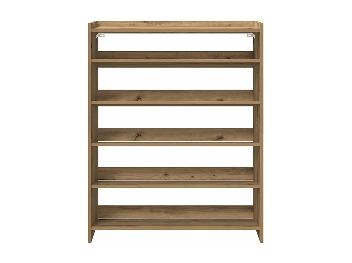 Étagère à chaussures chêne artisanal bois d'ingénierie