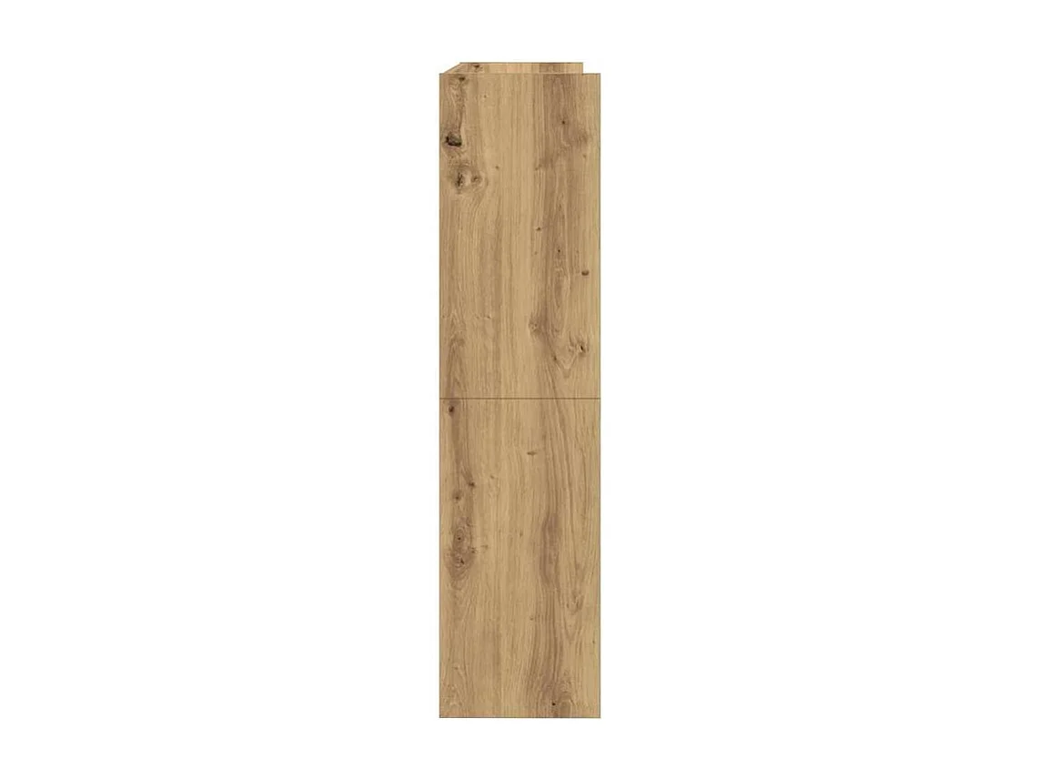 Étagère à chaussures chêne artisanal bois d'ingénierie