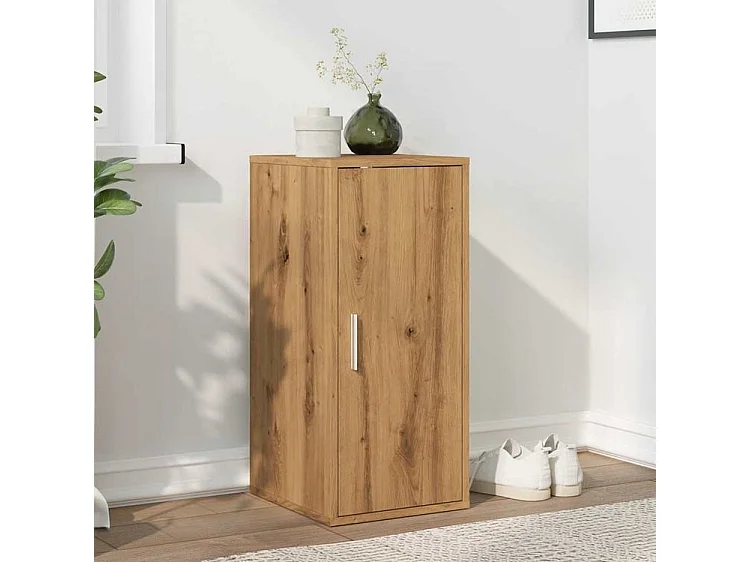 Armoire à chaussures chêne artisanal bois d'ingénierie