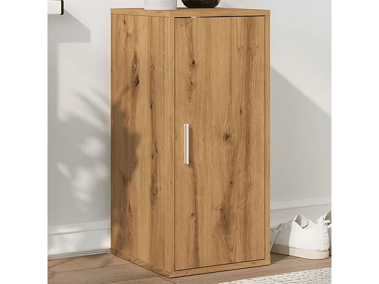 Armoire à chaussures chêne artisanal bois d'ingénierie