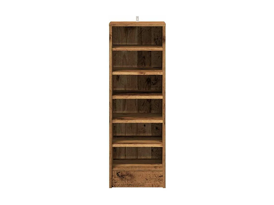 Armoire à chaussures vieux bois 32x35x92 bois d'ingénierie
