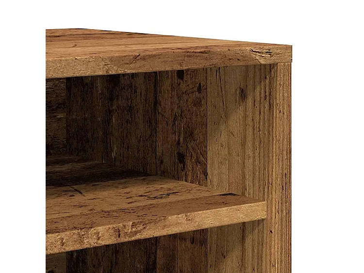 Armoire à chaussures vieux bois 32x35x92 bois d'ingénierie