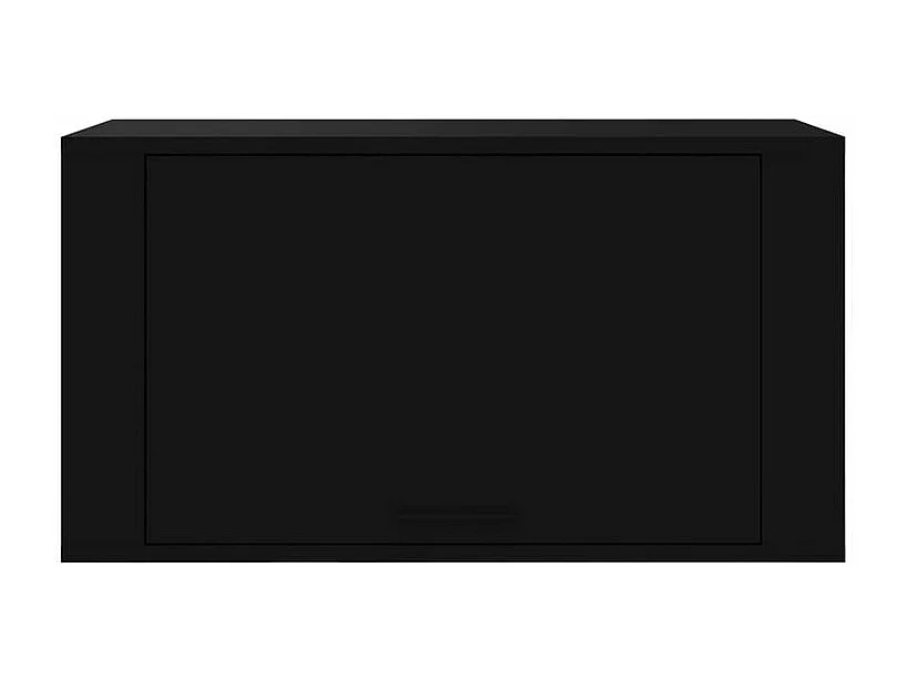 Armoire à chaussures murale Noir 70x35x38 Bois d'ingénierie