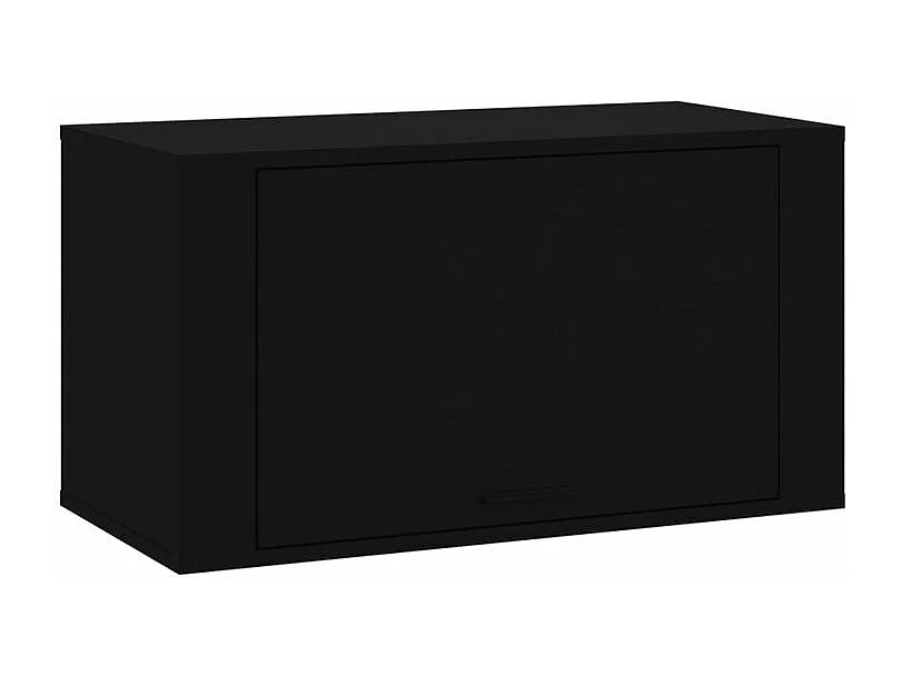 Armoire à chaussures murale Noir 70x35x38 Bois d'ingénierie