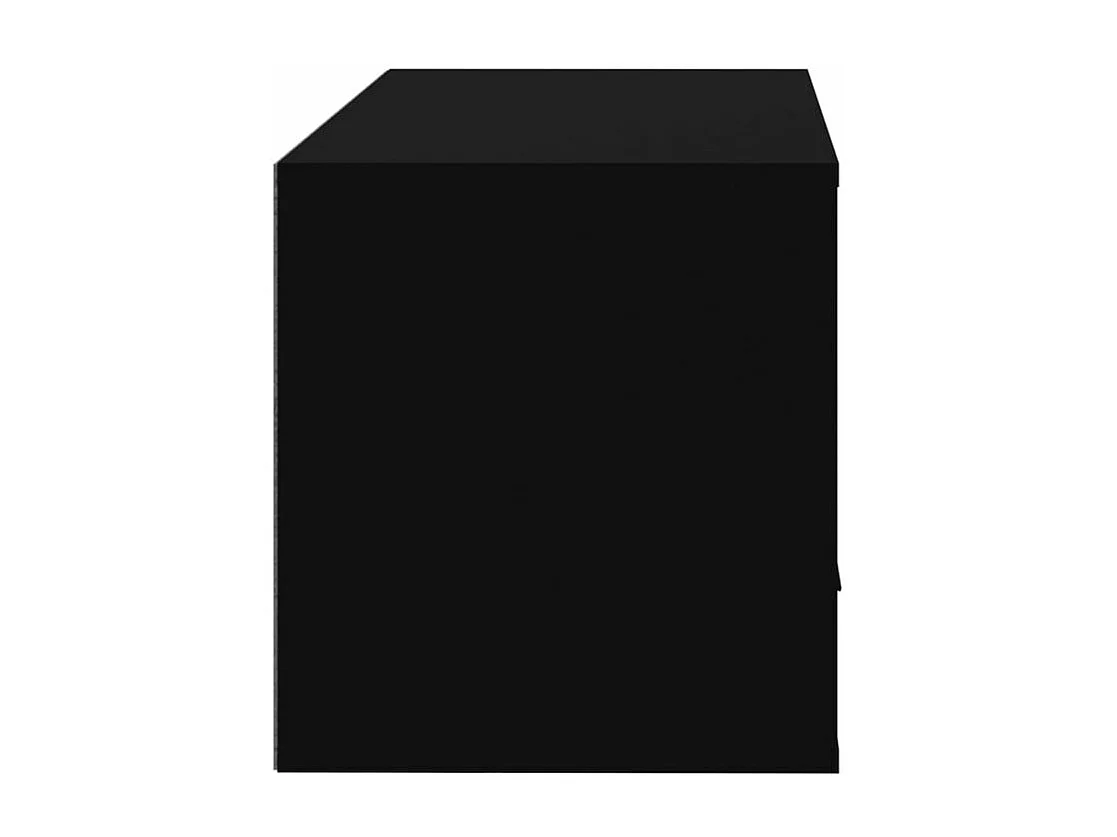 Armoire à chaussures murale Noir 70x35x38 Bois d'ingénierie