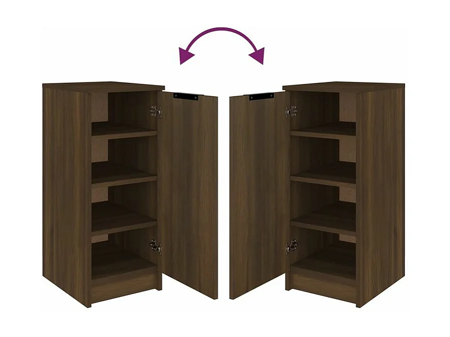 Meuble à chaussures Chêne marron 30x35x70 Bois d'ingénierie