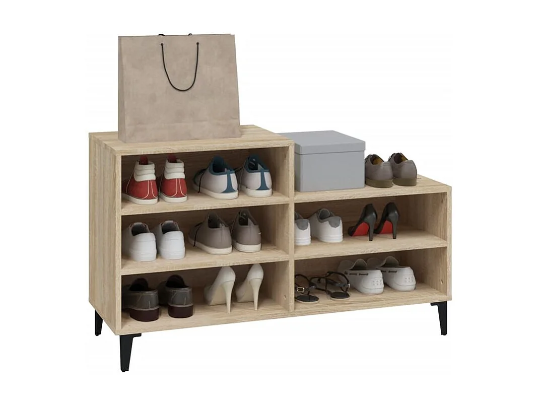 Armoire à chaussures Chêne sonoma 102x36x60 Bois d'ingénierie