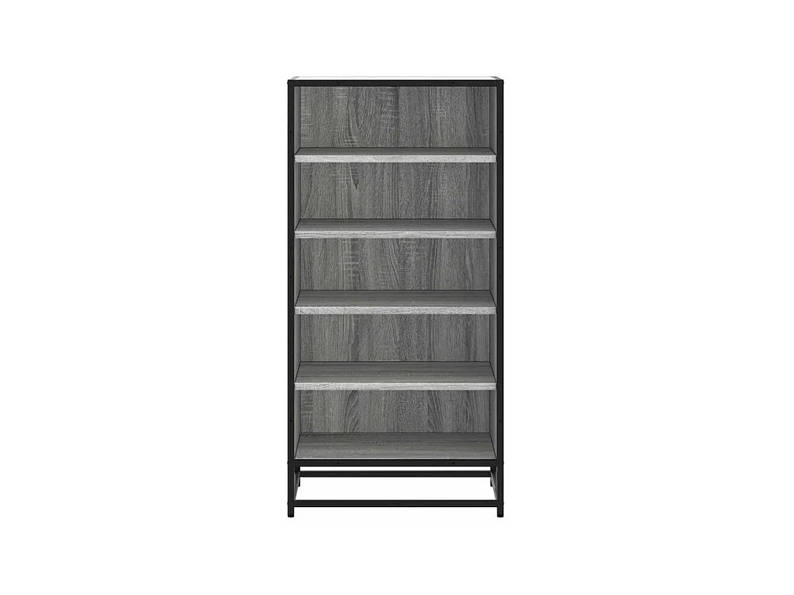 Étagère à chaussures sonoma gris 48x38x97,5 bois d'ingénierie