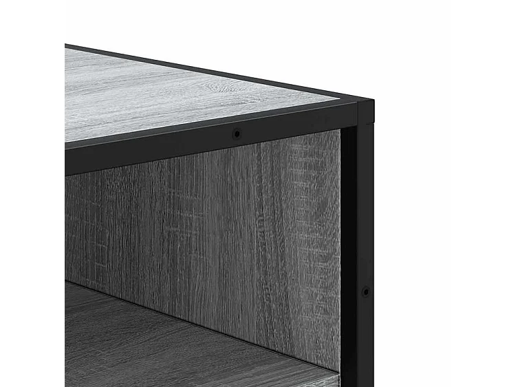 Étagère à chaussures sonoma gris 48x38x97,5 bois d'ingénierie