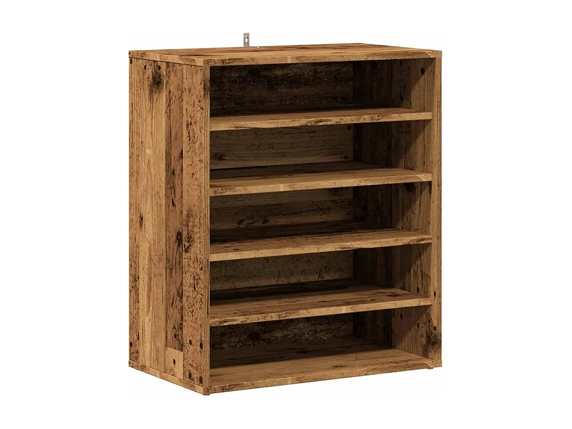 Armoire à chaussures vieux bois 60x35x70 bois d'ingénierie
