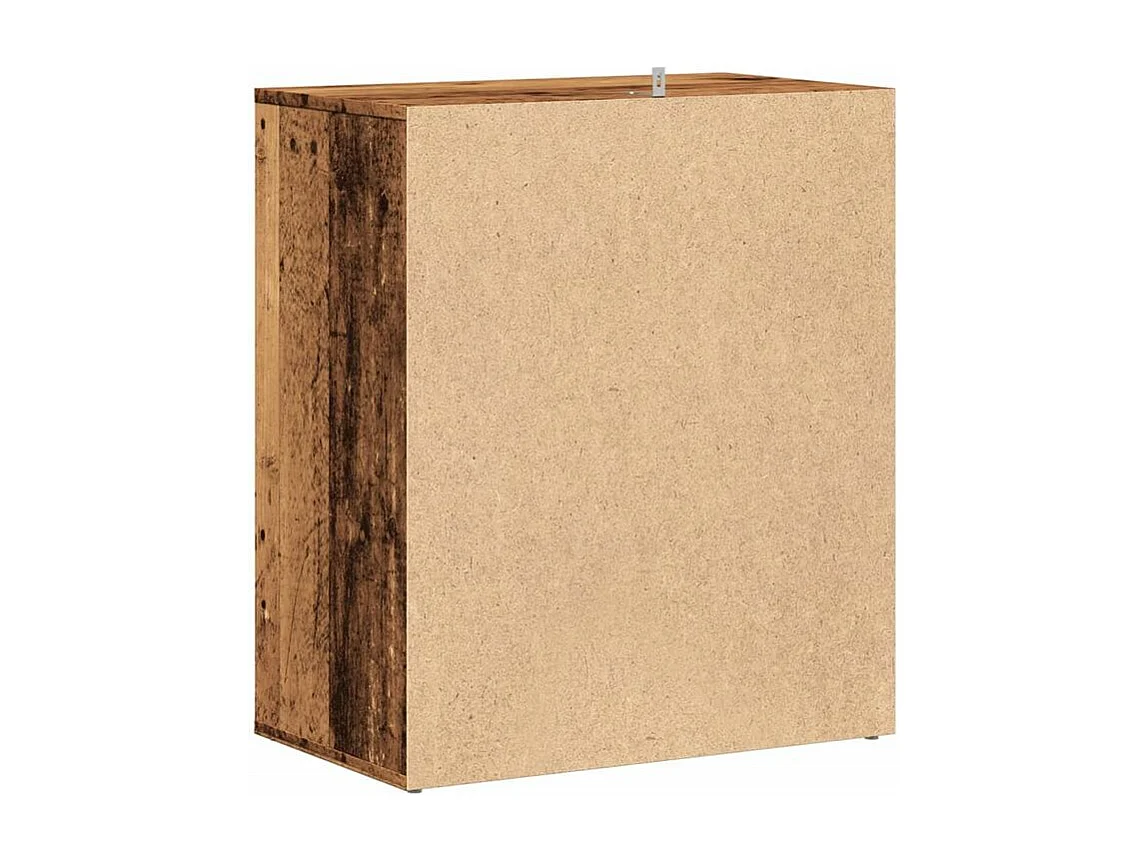 Armoire à chaussures vieux bois 60x35x70 bois d'ingénierie