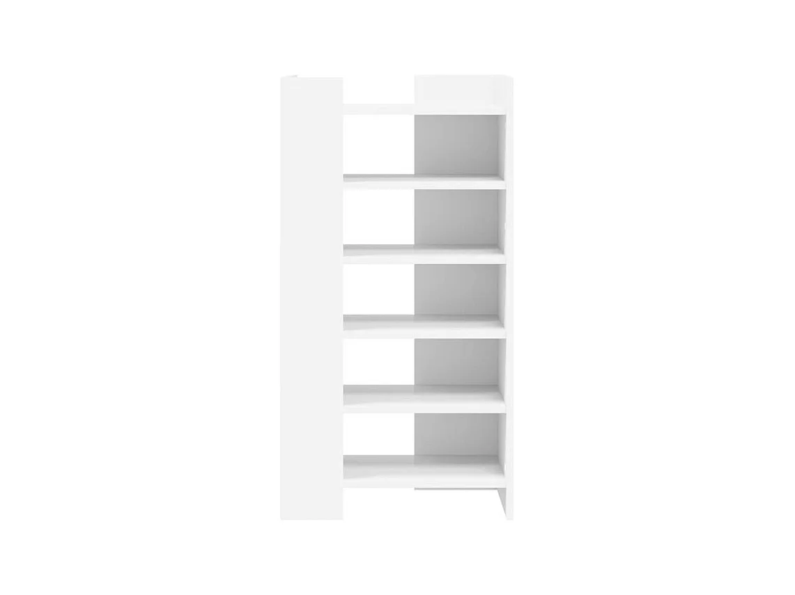 Armoire à chaussures blanc 52x37,5x100 bois d'ingénierie