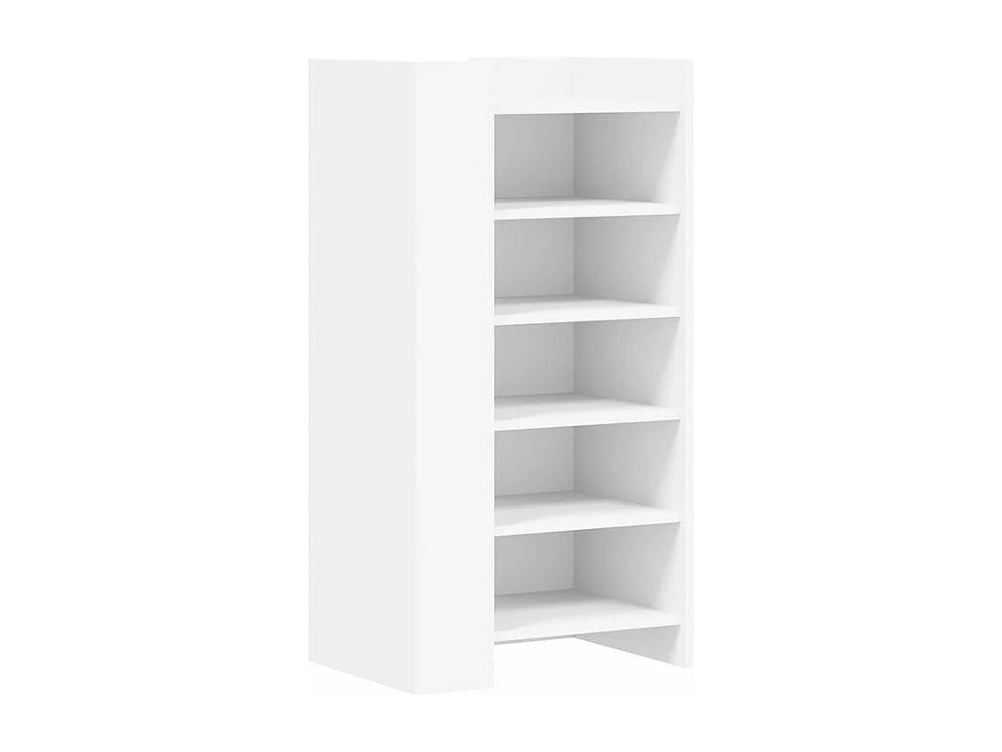 Armoire à chaussures blanc 52x37,5x100 bois d'ingénierie