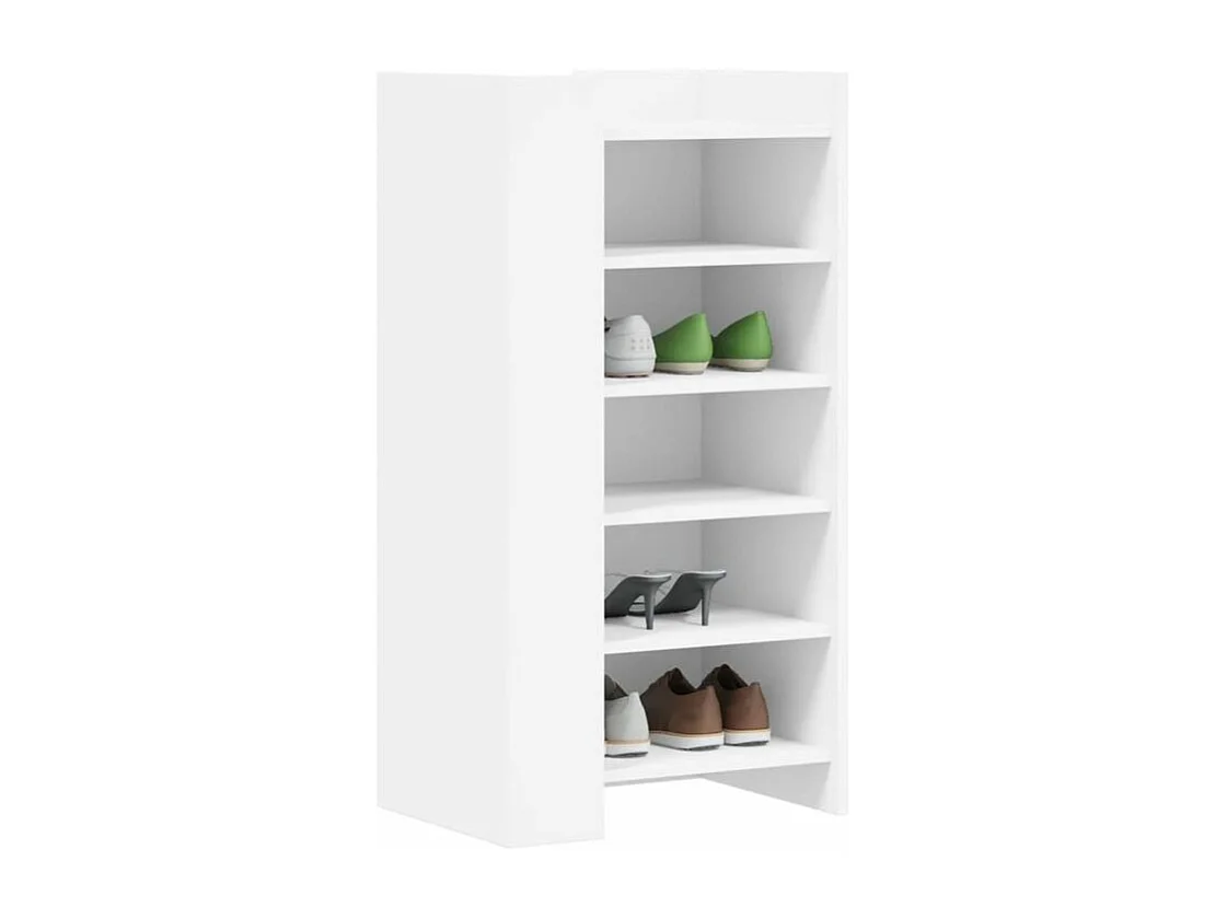 Armoire à chaussures blanc 52x37,5x100 bois d'ingénierie