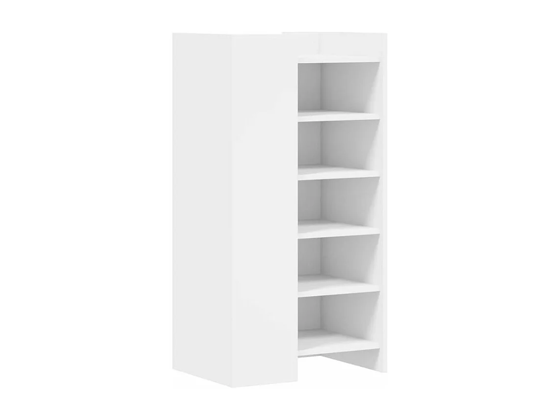 Armoire à chaussures blanc 52x37,5x100 bois d'ingénierie