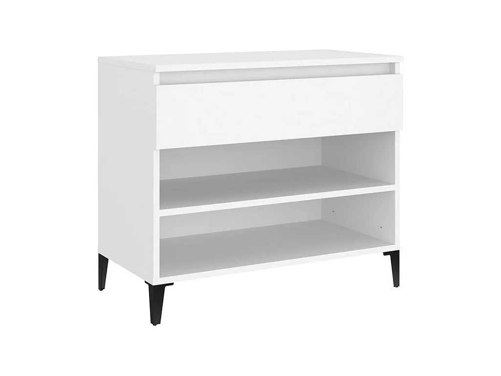 Armoire à chaussures Blanc 70x36x60 Bois d'ingénierie