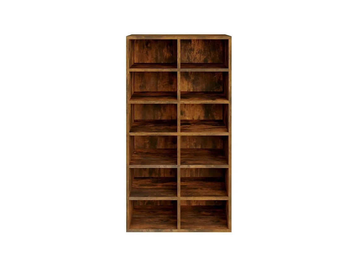 Étagère à chaussures Chêne fumé 54x34x100,5