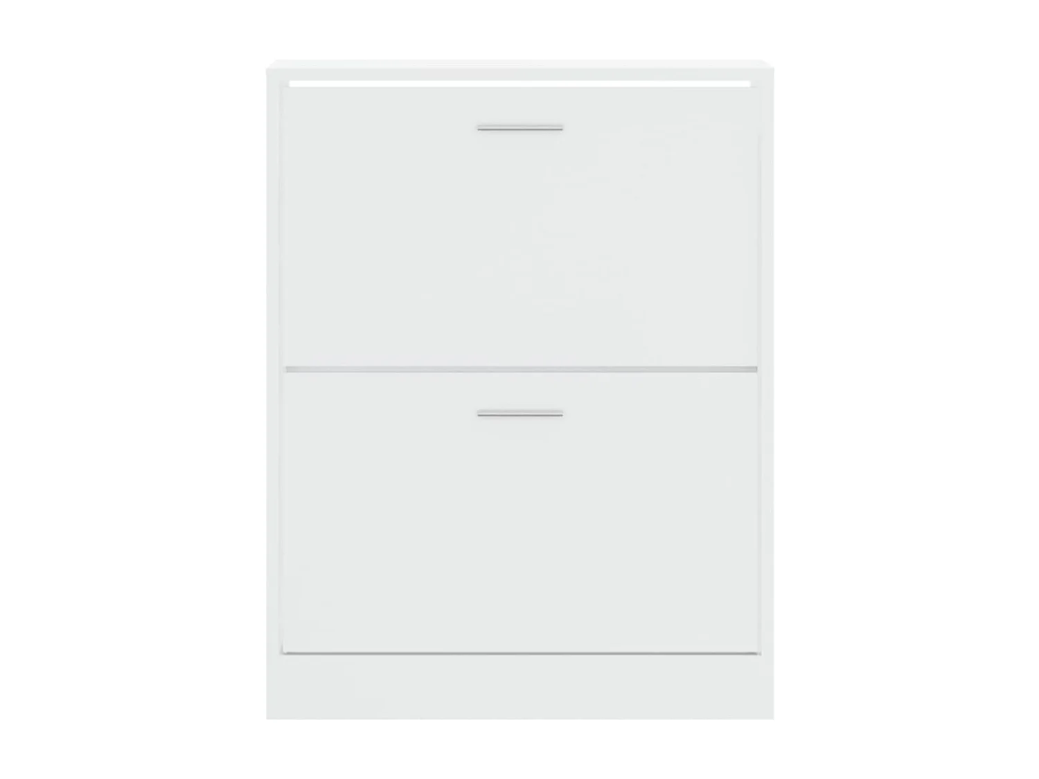 Armoire à chaussures en bois Puerto L63xH81xP24 – 2 portes rabattables-Couleur Chêne gris