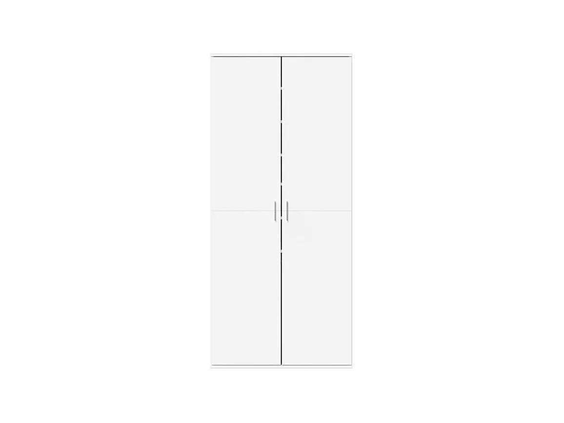 Armoire à chaussures Blanc 80x39x178 Bois d'ingénierie